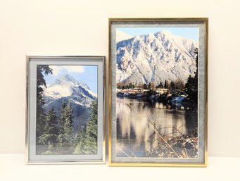 2 Fred E Fulton Framed Art Pieces: Sloan Peak & Mt Si Frum - Local Pick-up