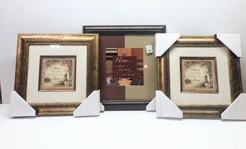 Linen N Things Art - Lot Of 3 Framed Pieces - Local Pick-up