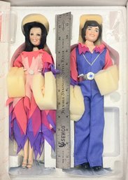 Porcelain Donny & Marie Osmond Collector Dolls NEW & Boxed - Local Pick-up