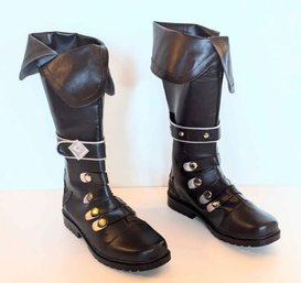 Diluc Ragnvindr Anime Costume Boots, Manga Cosplay Accessory Size 11.5-12