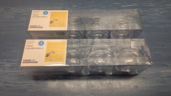 Tapered Candle Holders 2 NEW Packs Of 4 Each