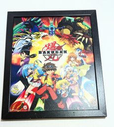 Lot 13 Bakugan Battle Brawlers Framed Art Graphic Print Approximately 18 X 22'