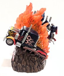 Lot 74 Transformers Unleashed Optimus Prime Turnarounds Hasbro 2007