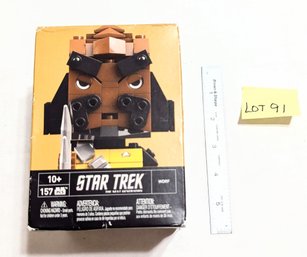 Lot 91 Star Trek Worf - Kubros Mega Blocks - Sealed Package, With Box Wear As Shown