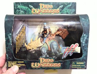 Lot 92 Dino Warriors Figures, Neoman Warrier Garik & Threatolops Battle Ready Warriors - Sealed