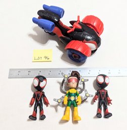 Lot 96 Glow Tech Techno Racer, Miles Morales (2), Doc Ock (Doc Octupus) Jazwars