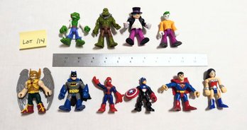 Lot 114 Imaginext DC Super Friends & Villians: Hawkman, Lizard, Killer Croc, Wonder Women & More 10 Pc