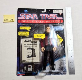Lot 119 Star Trek Captain Jean-luc Picard Space Talk Series Figure - Sealed