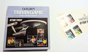 Lot 123 Star Trek Golden Trivia Game - PreOwned