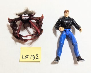 Lot 132 Spiderman Peter Parker & Venom Figures - 2 Fig Lot