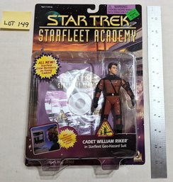 Lot 149 Star Trek Academy Cadet Riker Figure - Sealed With CD