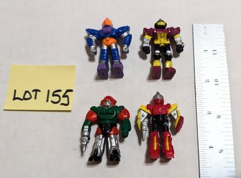 Lot 155 Sonic Ranger Robot Warrior Mini Action Figures By Soma - Lot Of 4