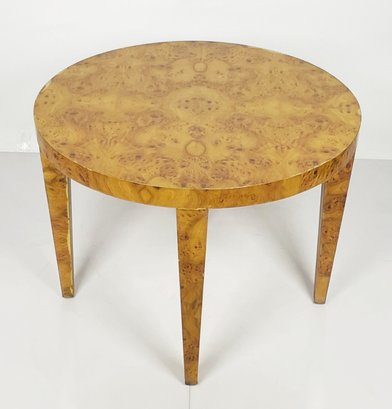 Vintage Burlwood Center Table, USA 1960s