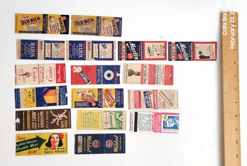 Vibrant Mid Century Matchbook Lot Packed With Bold Advertising Themes And Strong Visual Collector Appeal