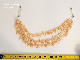 Second Mid Century Both Are Handmade Shell Necklace In Lighter Tones With Strong Color Presence
