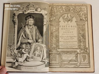 Rare 3rd Edition Of King Henry VII Life By Francis Bacon, Signed By A Descendent Of John Dixwell, Puritan!