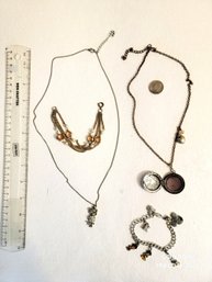 2 Vintage Necklaces And Vintage Bracelets One Disney Charmer All For One Bid!!!