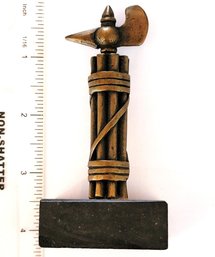 Rare Miniature An Authentic, Period-original Italian Political Desk Ornament/miniature Featuring TheFasces