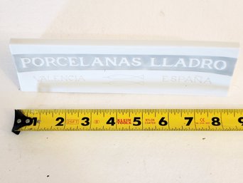 Vintage 1970s Lladr Porcelain Dealer Display Sign Authentic Retailer Plaque (8.5') Valencia, Spain. Rare!!
