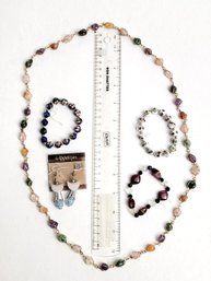 A Vintage Curate Lot Of Eye Catching Jewelry Featuring The Stunning 36 Inch Artisan Necklace Plus!!!