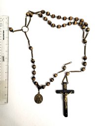 Authentic And Much Venerated Priest's, Monk's Or Nun's Religious Habit Rosary With St. Joseph & Mary!