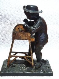 The Little Grinder Bronze, Lost Wax Casting Signed By Artist And Marked By Foundry! A Rare Consignment Find!