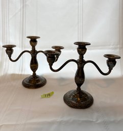Sterling Silver Candelabras