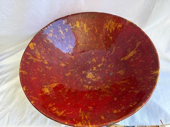 Red And Gold Decorative Bowl
