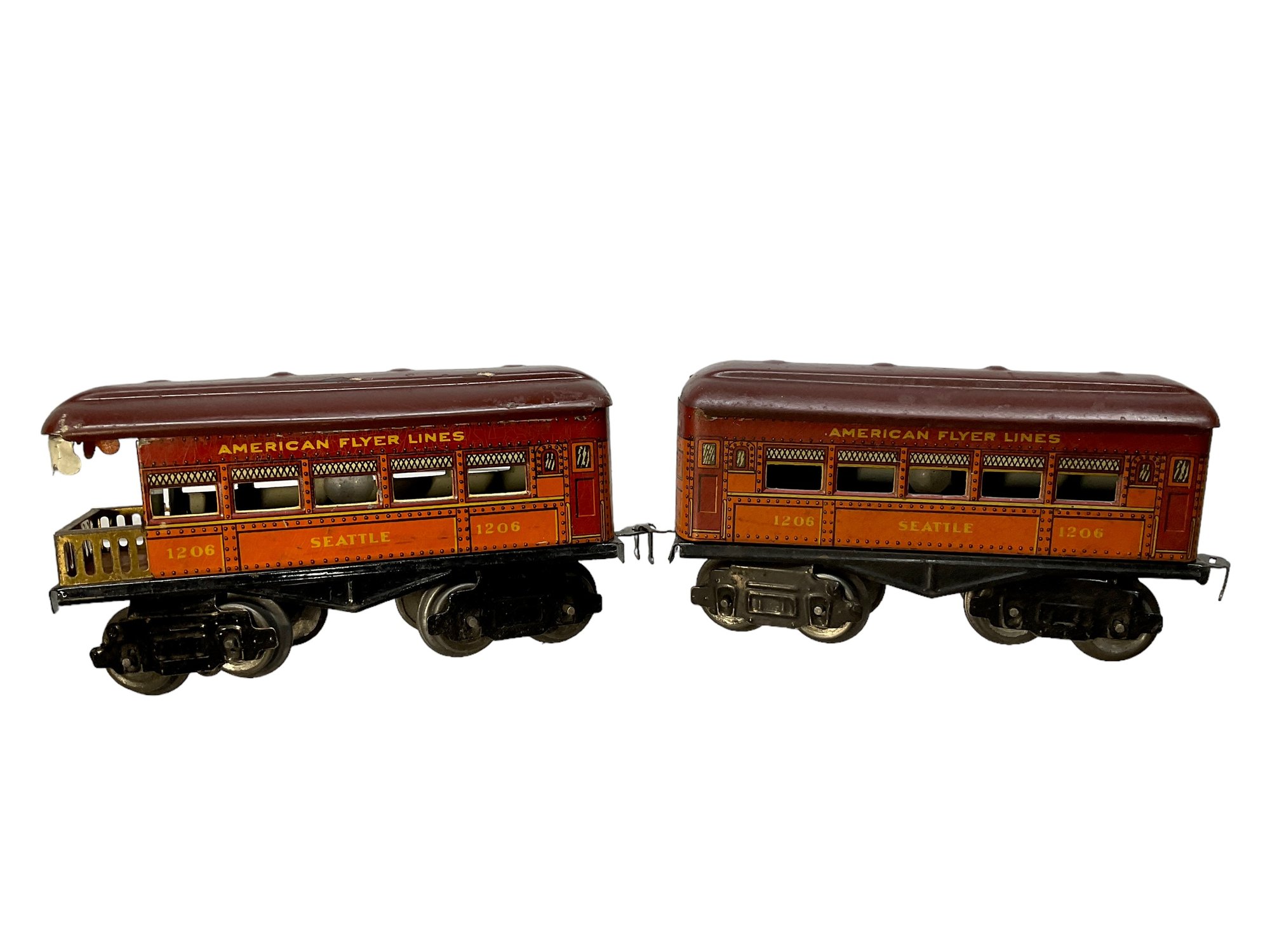 1920s American Flyer 3011 Electric Train Car Set #6241