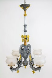 4 Light Gasolier Could Be Cornelius & Baker Or Henry Hooper