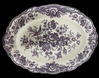 76  Pcs 'Bristol' Crown Ducal Dinnerware Rare Mulberry Purple Color