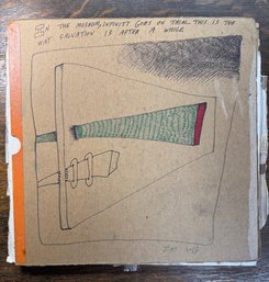 Museum Infinity By Jon Sarkin Original Outsider (Way Outside) Art On 13x13 Ish Album Cover