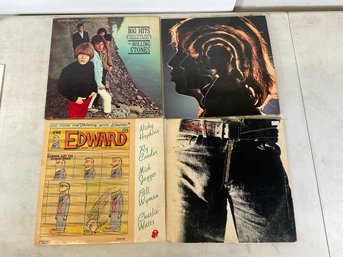 Rolling Stones NPS1 Big Hits Hot Rocks 66671 2PS606 7 Jamming With Edward COC39100 Sticky Fingers Warhol Cover