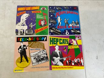 Four Sun Record Re-release Rockabilly Rock And Roll Bop Flyin Saucers Jerry Lee Lewis Hep Cats CFM40013 Etc