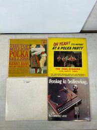 Vintage Polka And Other Oddity Vinyl Records Coal Diggers Kenny Bass Accutrac 4000