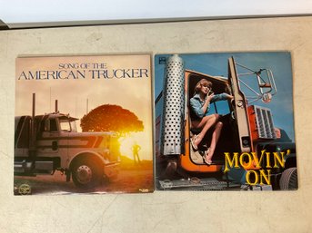Gatefold Song Of The American Trucker 2 Album Set Big Wheel Records Movin On 2 Album Set SLB 8117 SM Capital
