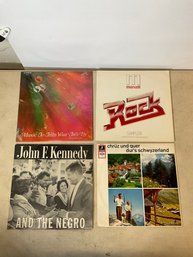 Vinyl Record Oddities Maxwell Rock Sampler John F Kennedy And The Negro Speeches Music To Trim Your Tree By