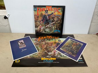 Elton John Captain Fantastic And The Brown Dirt Cowboy Vinyl Gatefold Album With Inserts And Poster MCA2142