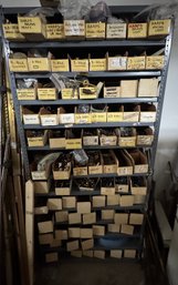 Cabinet Of Lamp Parts Brass & Other Metals
