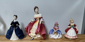 Lot Of 4 Royal Doulton Lady Figurines