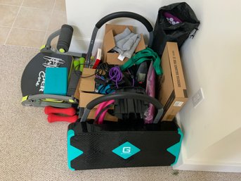 Collection Of Exercise, Equipment, Yoga, Tools, Etc.