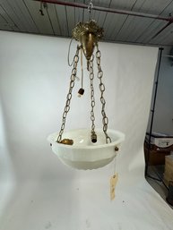 Wonderful 3 Bulb Glass Bowl Hanging Fixture