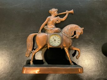 Copper Coated Antique Clock Golden Co.
