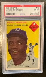 1954 Jackie Robinson #10 Topps Baseball Card
