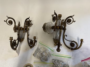 Pair Of 18th Century Incomplete Sconces