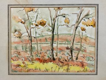 Autumnal Painting Signed Burton/Benton Engley?