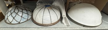 3 Gorgeous Dome Ceiling Mount Glass Shades