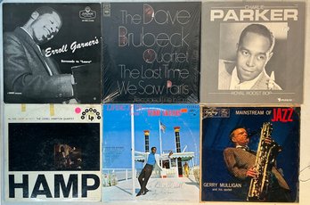 Jazz Records Errol Garner Dave Brubeck Charlie Parker Gerry Mulligan Teddy Greaves Lionel Hampton