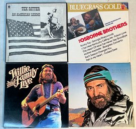Country Albums Willie Nelson Tex Ritter The Osborne Brothers Columbia Records KC2 35642 FC 37951 SKC11241