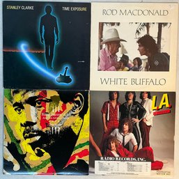 1980s Vinyl Albums Stanley Clarke Rod MacDonald White Buffalo L.A. Love Affair King Sunny Ade Juju Music